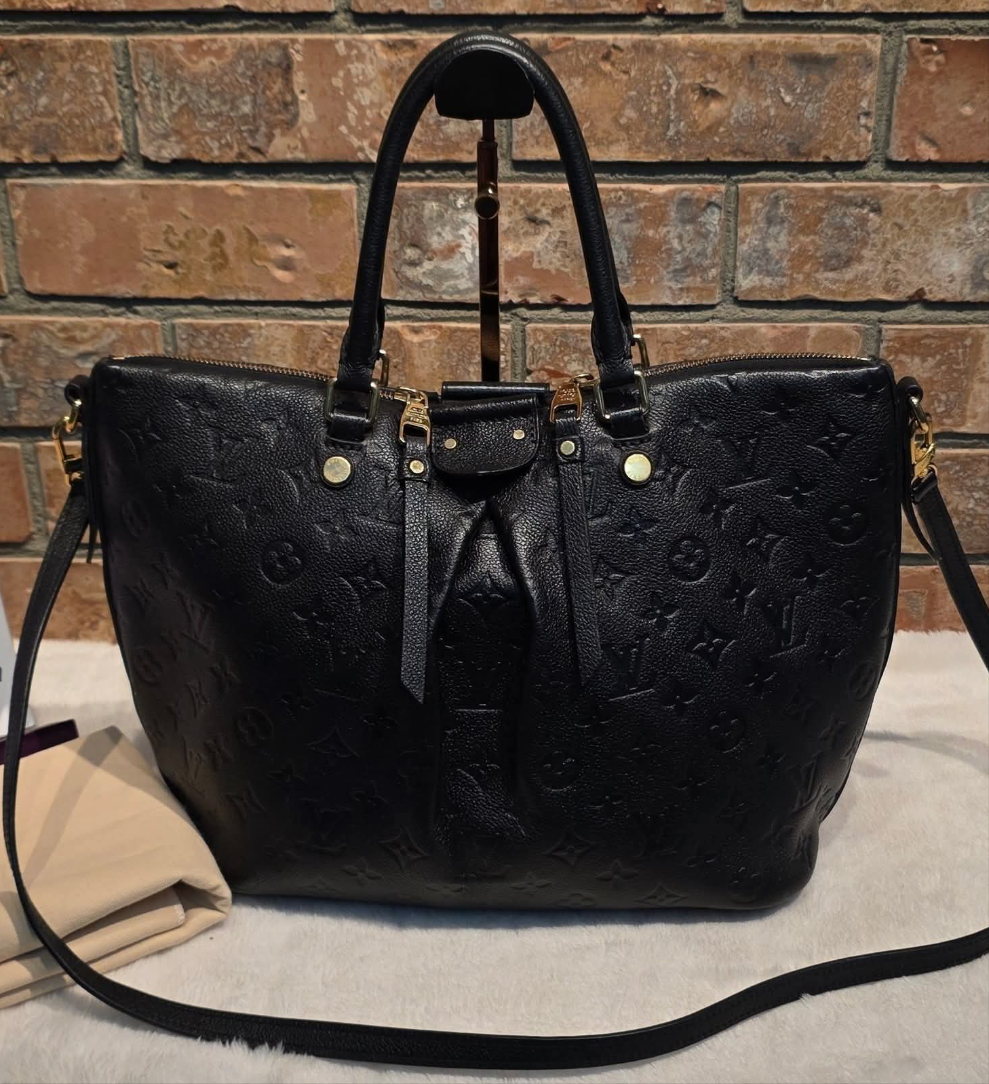 Authentic Louis Vuitton Mazarine MM Empreinte Noir