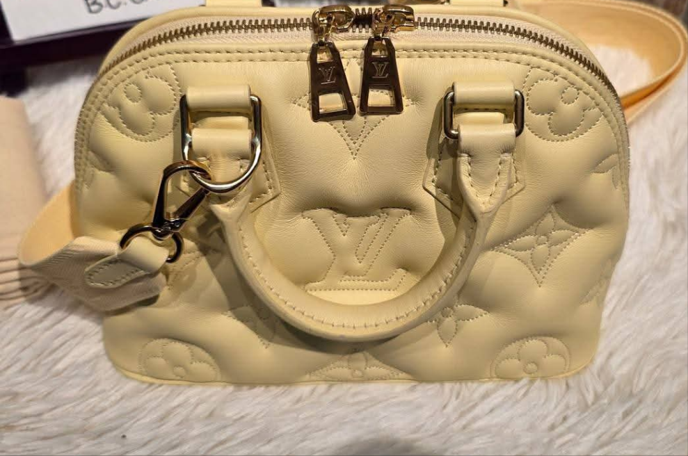 Authentic Louis Vuitton Alma BB Bubblegram Banane