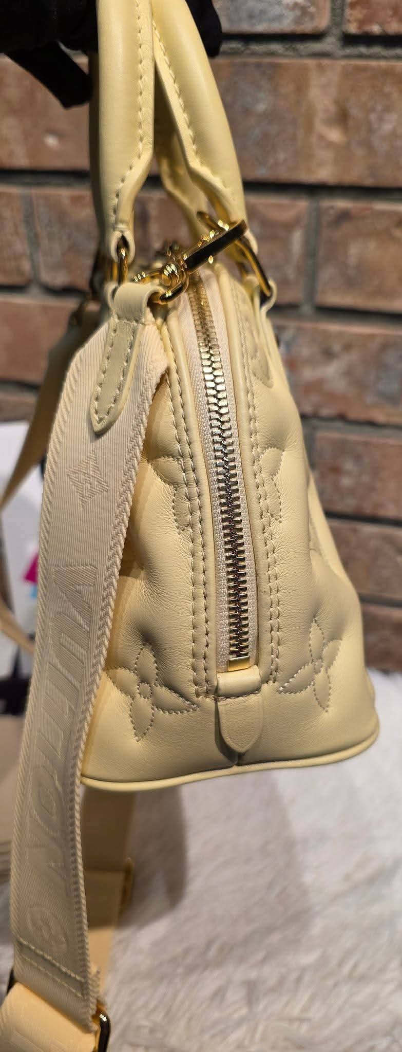 Authentic Louis Vuitton Alma BB Bubblegram Banane