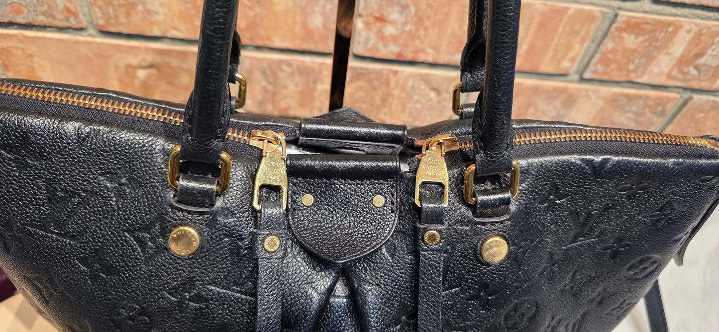 Authentic Louis Vuitton Mazarine MM Empreinte Noir