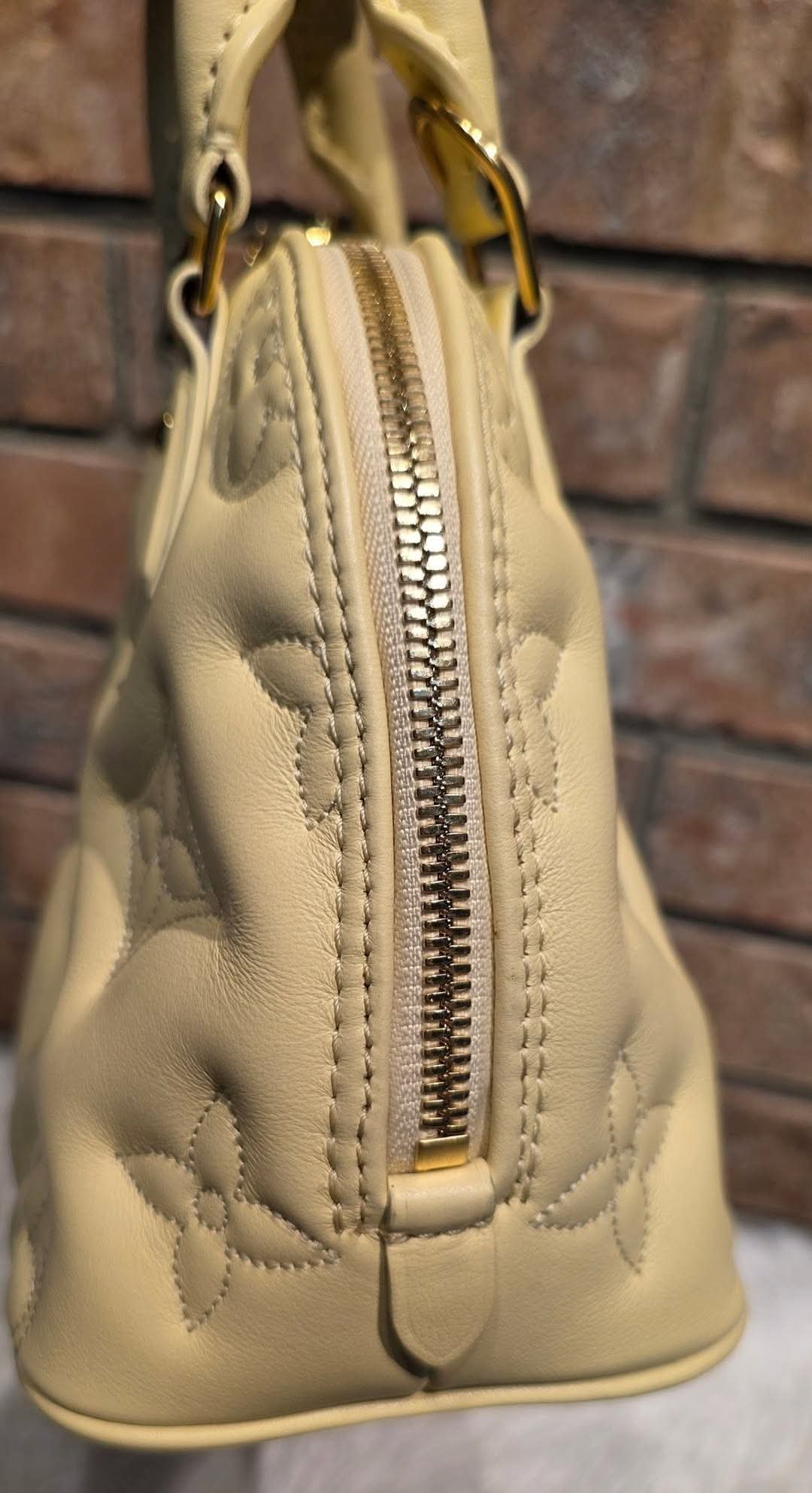 Authentic Louis Vuitton Alma BB Bubblegram Banane