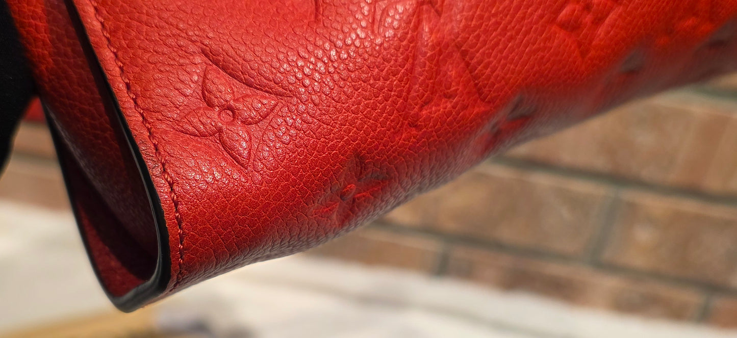 Authentic Louis Vuitton Fascinante Empreinte Red