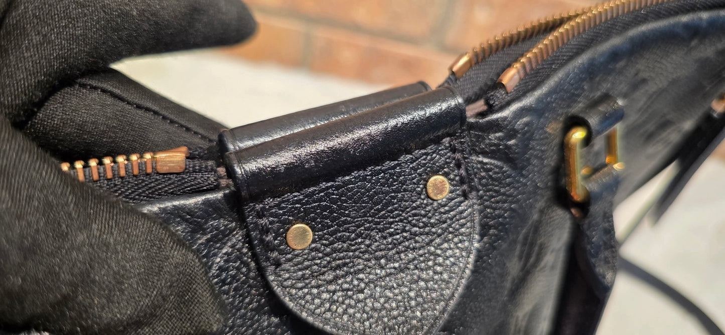Authentic Louis Vuitton Mazarine MM Empreinte Noir