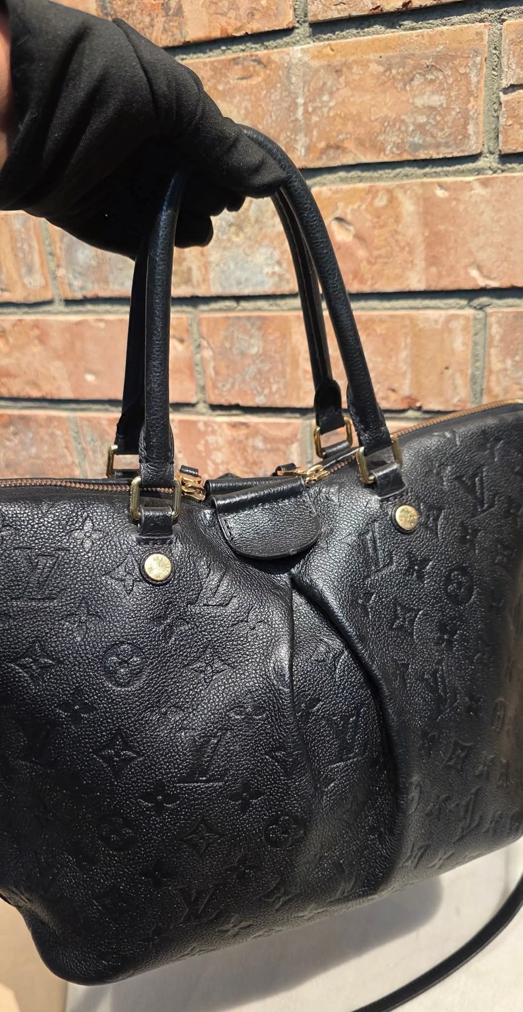Authentic Louis Vuitton Mazarine MM Empreinte Noir