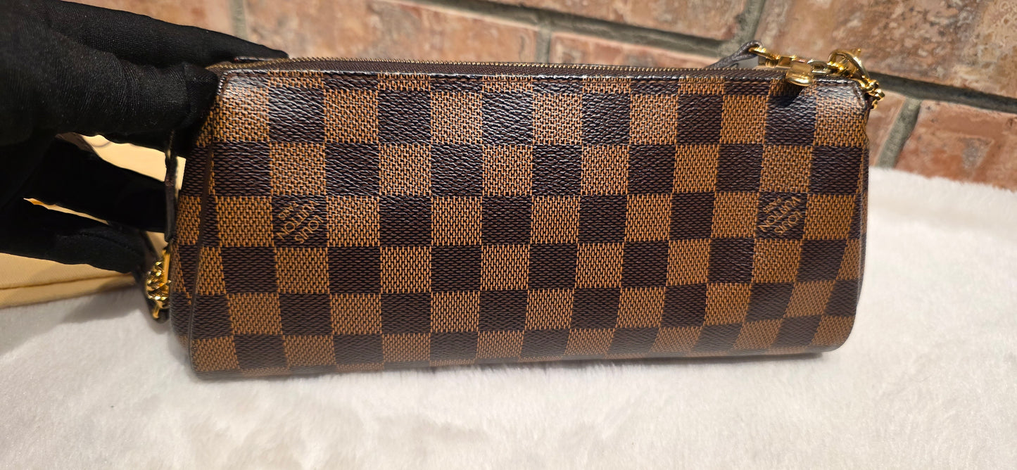 Authentic Louis Vuitton Eva Damier Ebene Crossbody