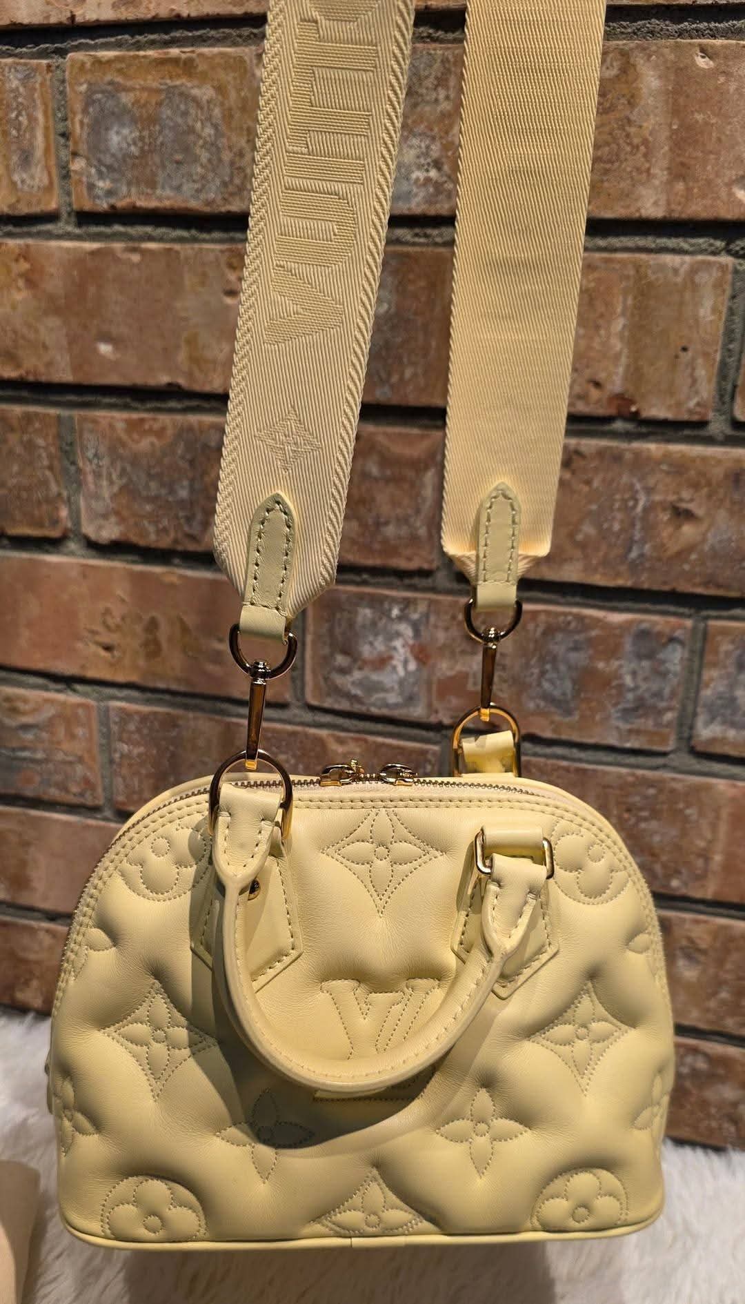 Authentic Louis Vuitton Alma BB Bubblegram Banane