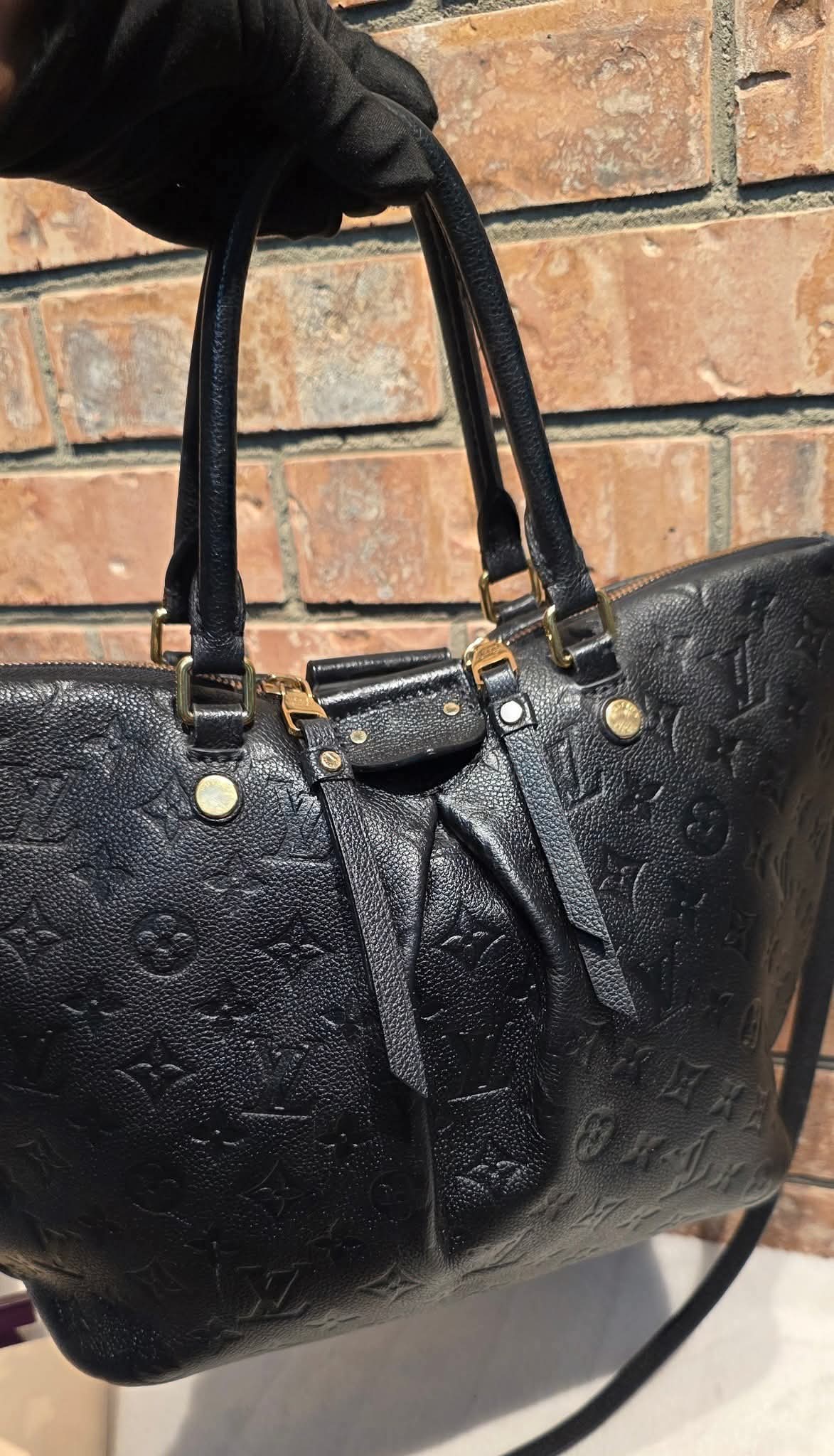 Authentic Louis Vuitton Mazarine MM Empreinte Noir