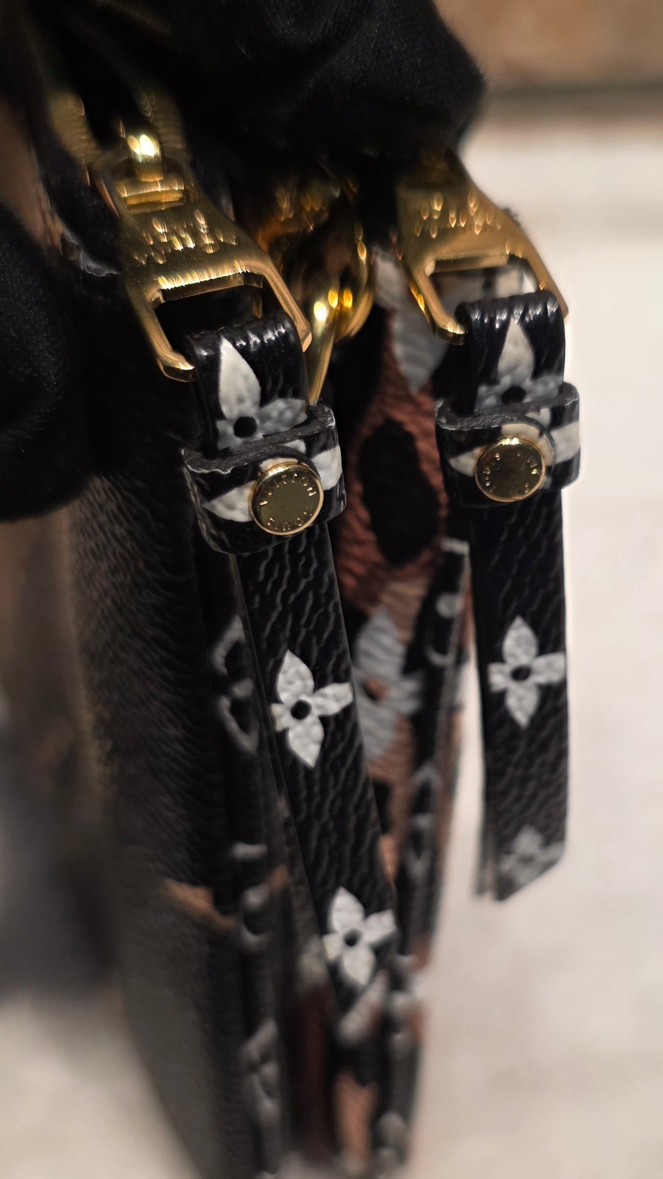 Authentic Louis Vuitton Double Zip Pochette Limited Jungle Edition