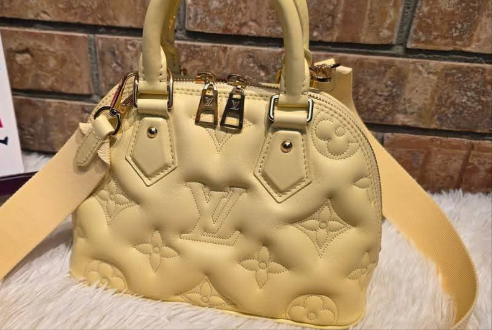 Authentic Louis Vuitton Alma BB Bubblegram Banane
