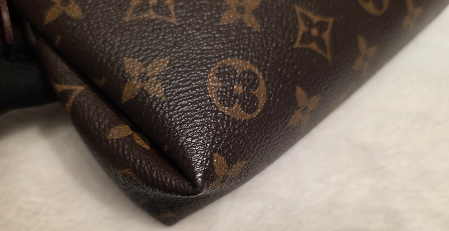 Authentic Louis Vuitton Pallas Clutch Red