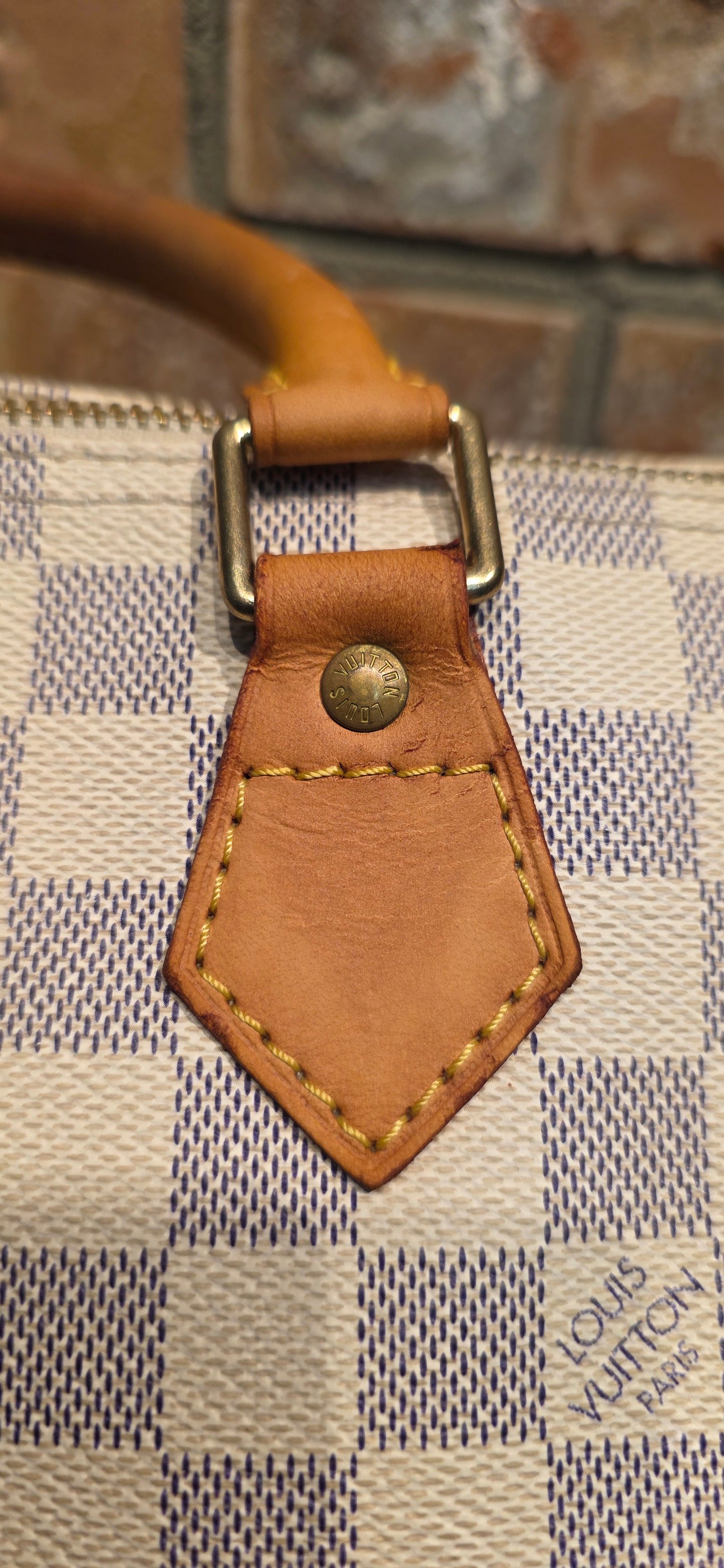 Authentic Louis Vuitton Speedy 30 Damier Azur