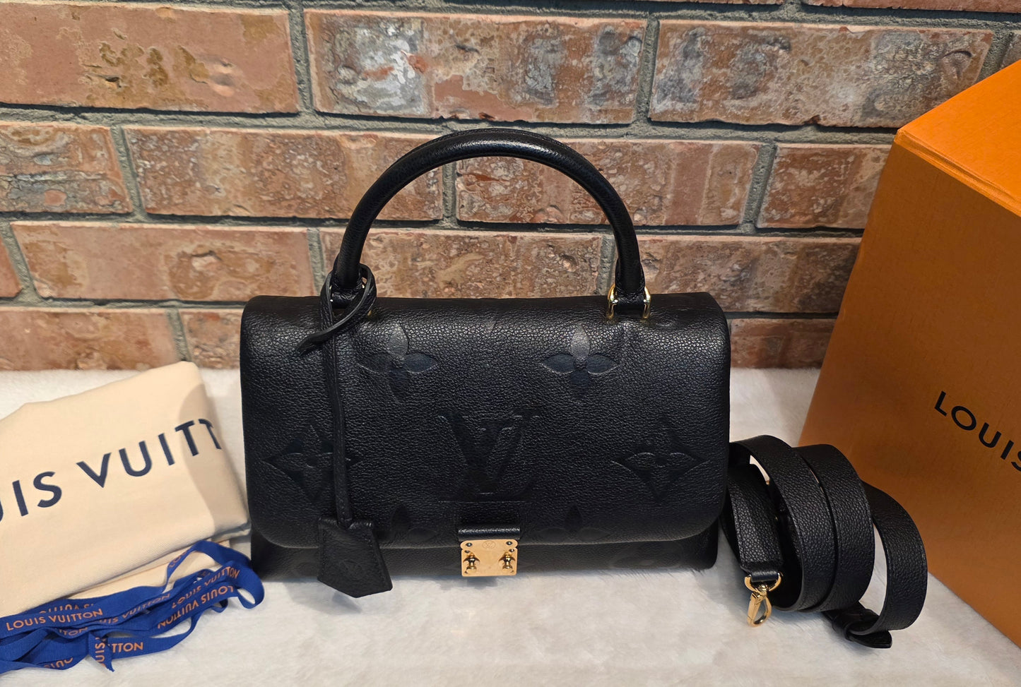 Authentic Louis Vuitton Madeleine MM Empreinte Noir