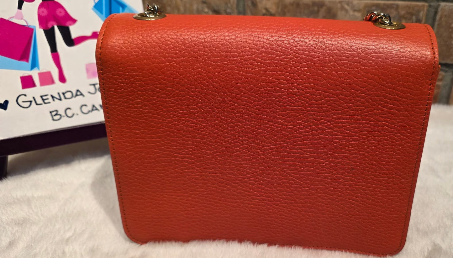 Authentic Gucci GG Interlocking Crossbody in Orange