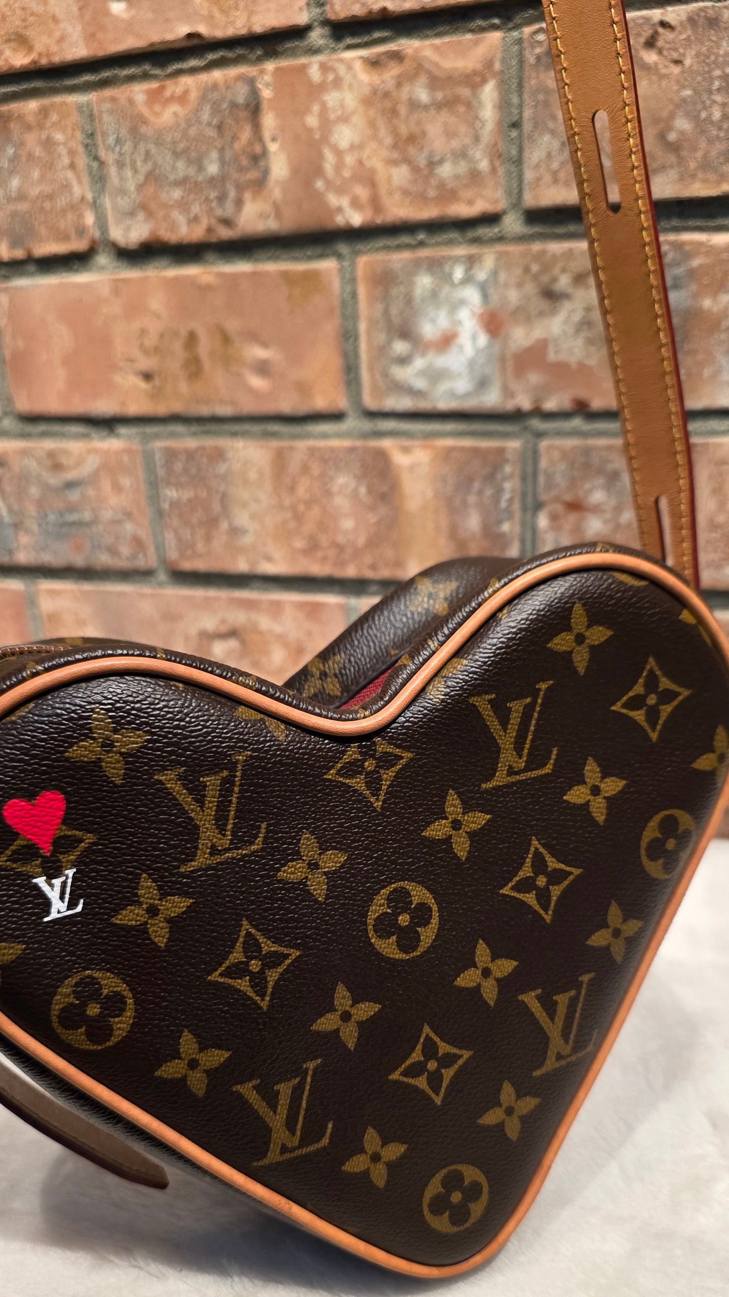 Authentic Louis Vuitton Couer Game On Heart Bag