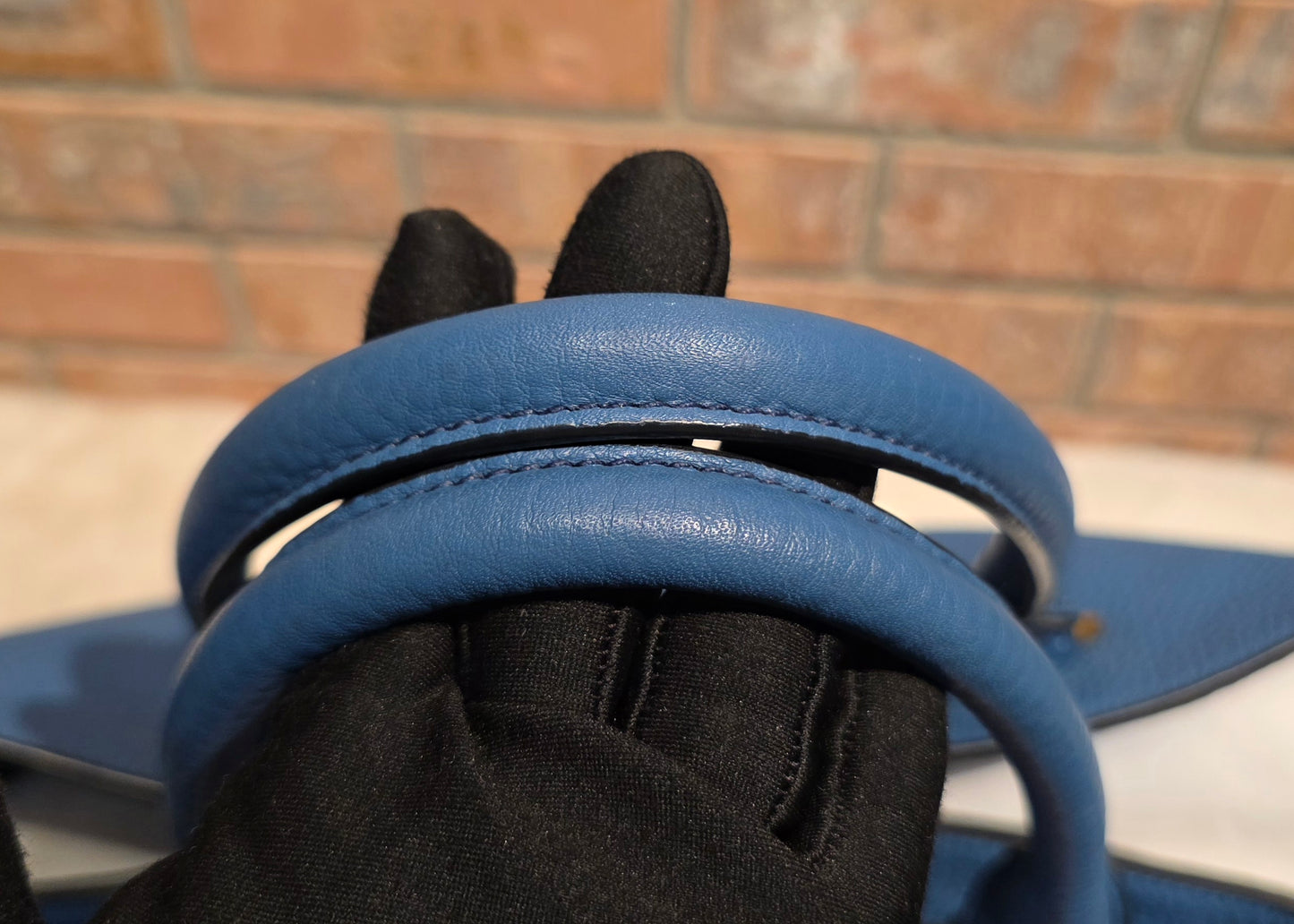 Authentic Prada Vitello Daino Leather Tote in Cobalt/Blue