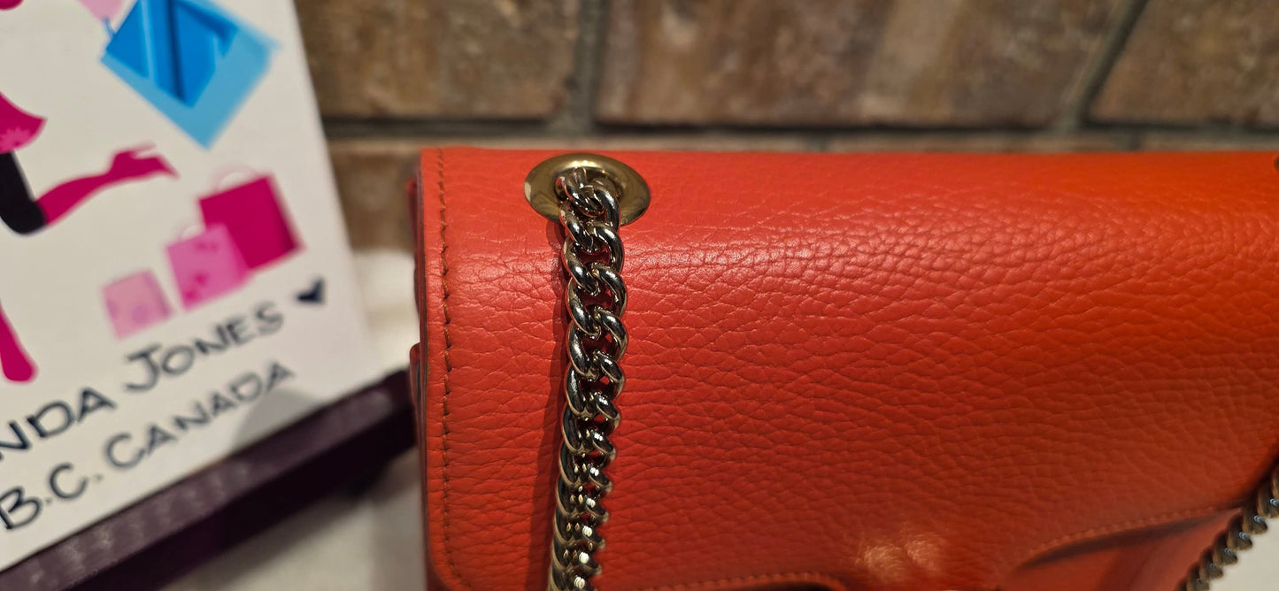 Authentic Gucci GG Interlocking Crossbody in Orange