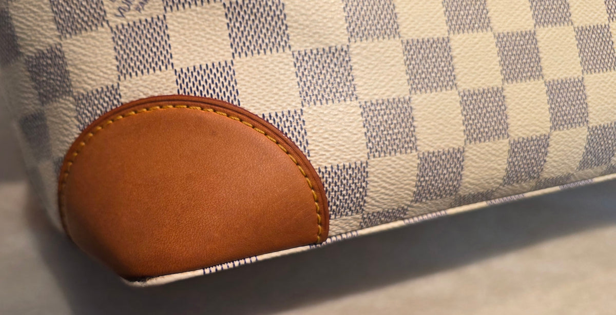 Authentic Louis Vuitton Hampstead MM Damier Azur