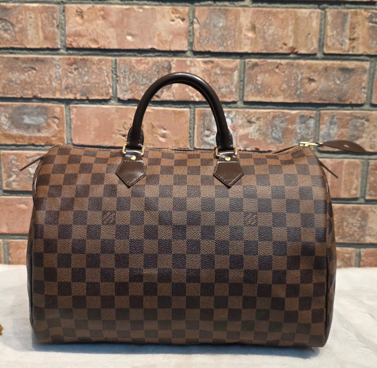 Authentic Louis Vuitton Speedy 35 Damier Ebene