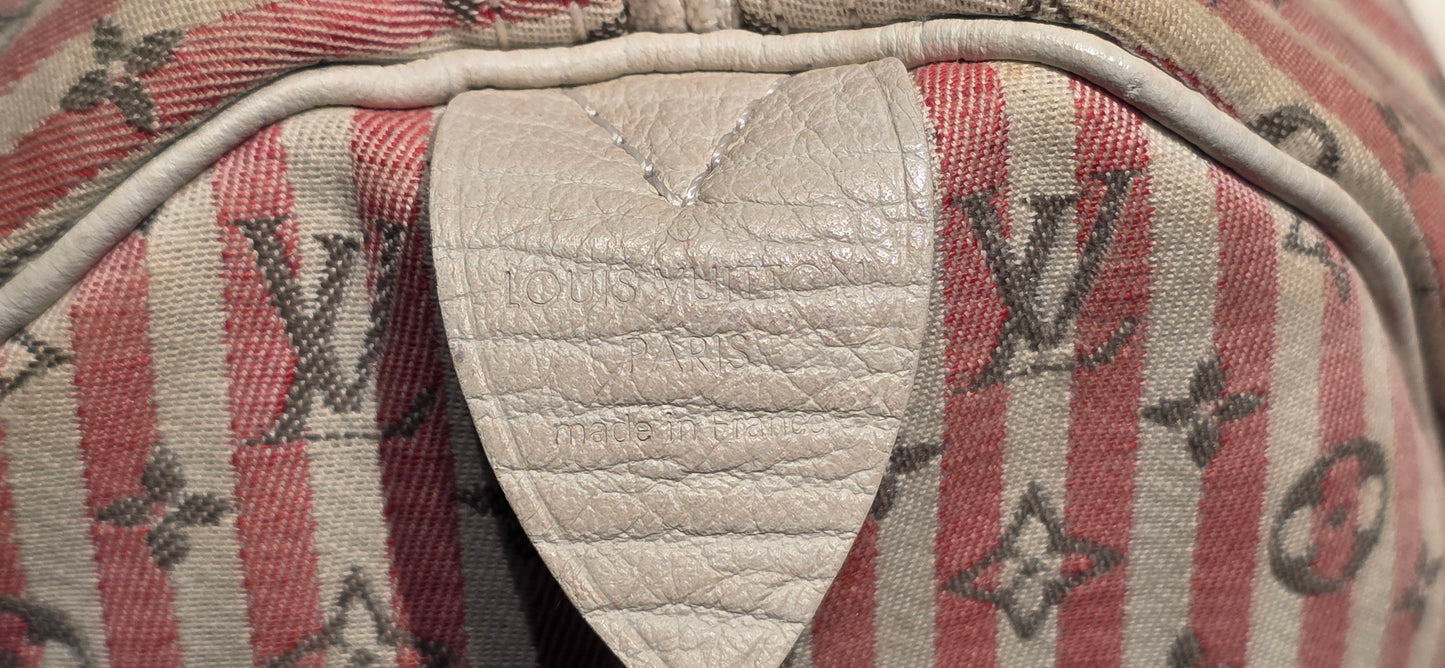 Authentic Louis Vuitton Speedy 30 Mini Lin Croisette