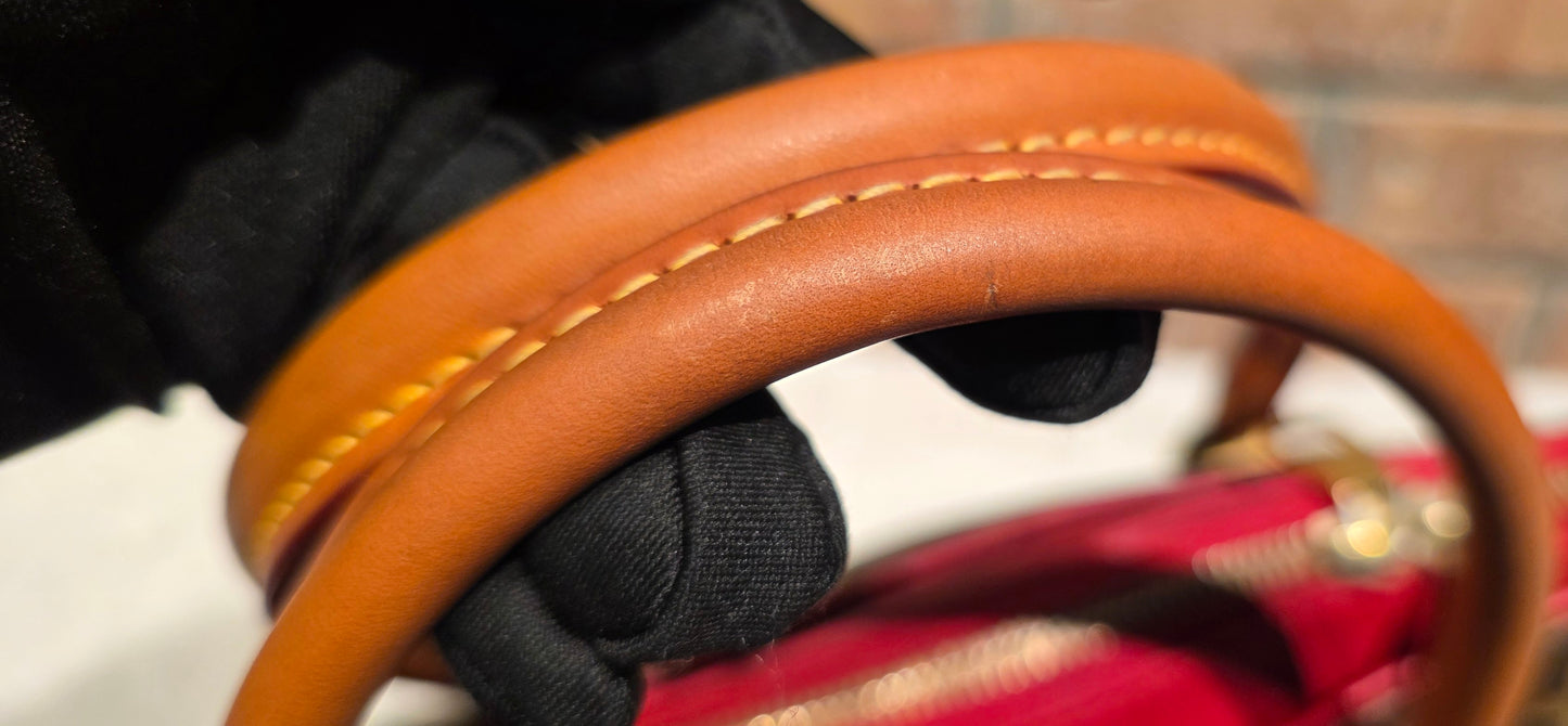 Authentic Louis Vuitton Pallas MM Red