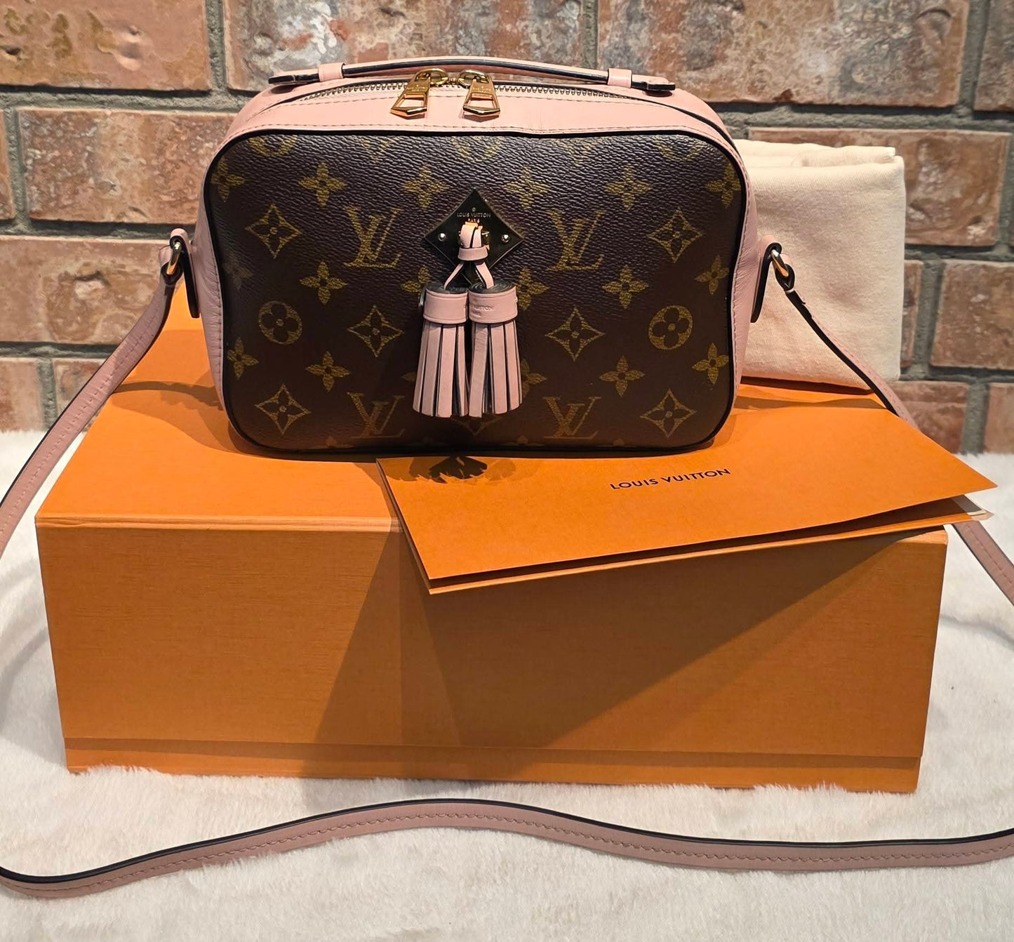Authentic Louis Vuitton Saintonge Rose Poudre