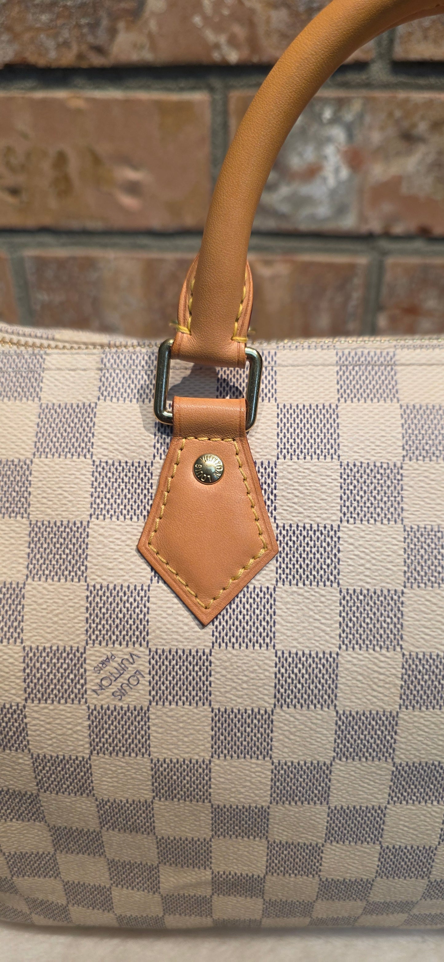 Authentic Louis Vuitton Speedy 30 Damier Azur