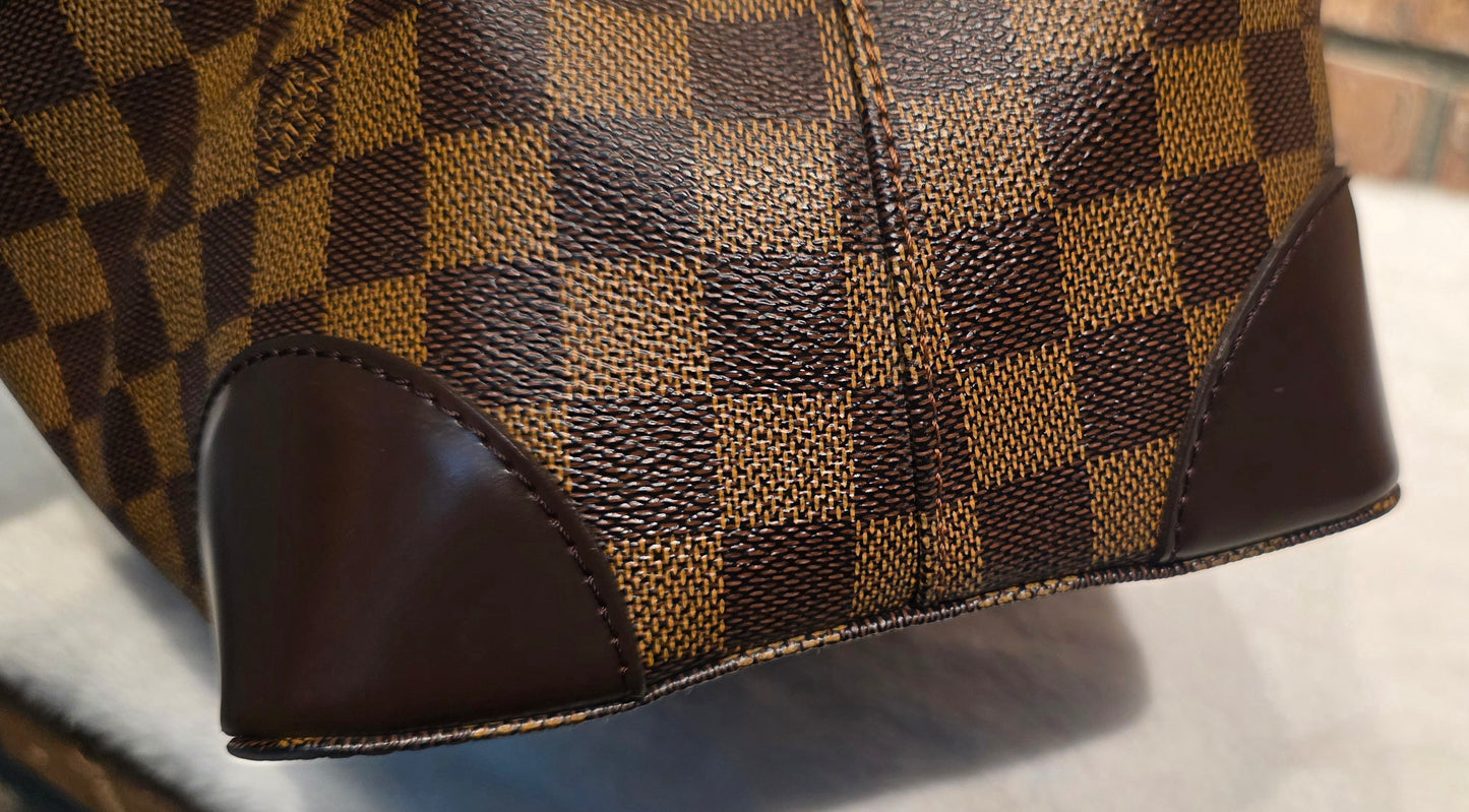 Authentic Louis Vuitton Hampstead MM Damier Ebene