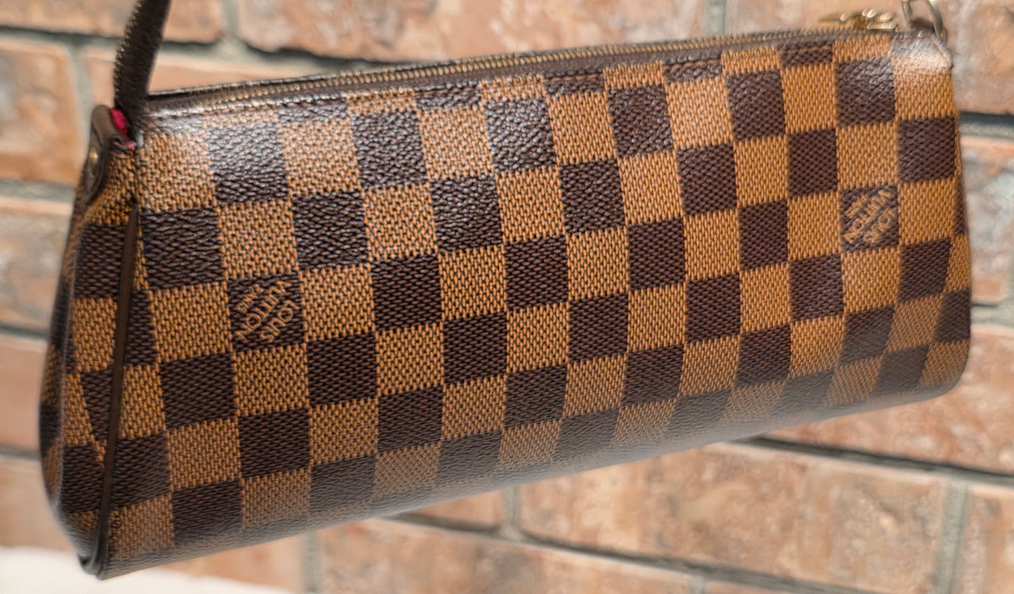 Authentic Louis Vuitton Eva Damier Ebene Crossbody