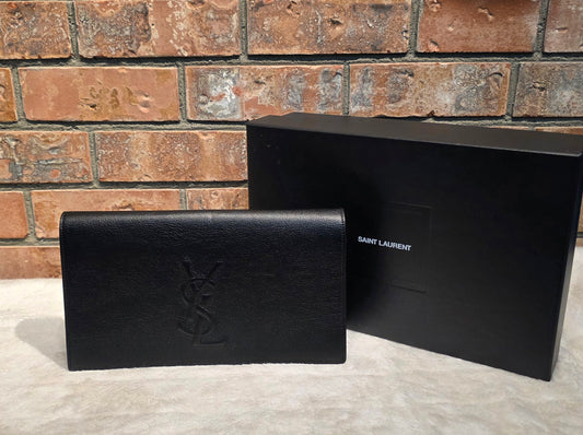 Authentic YSL Belle De Jour Large Clutch in Black