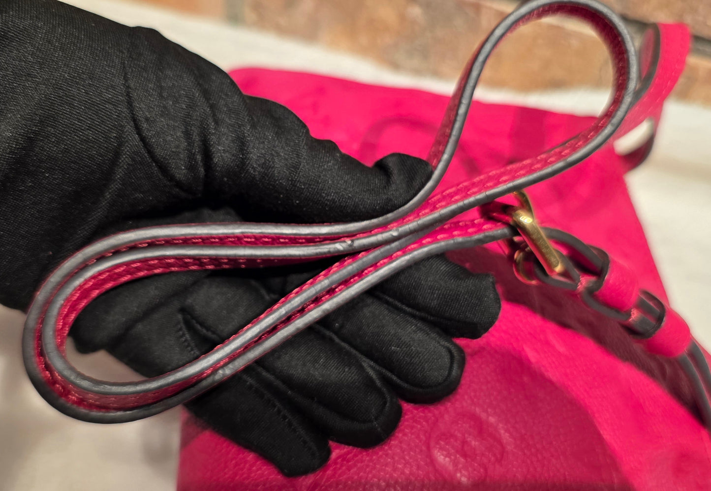 Authentic Louis Vuitton Twice/Twinset Pochette in Dahlia Pink