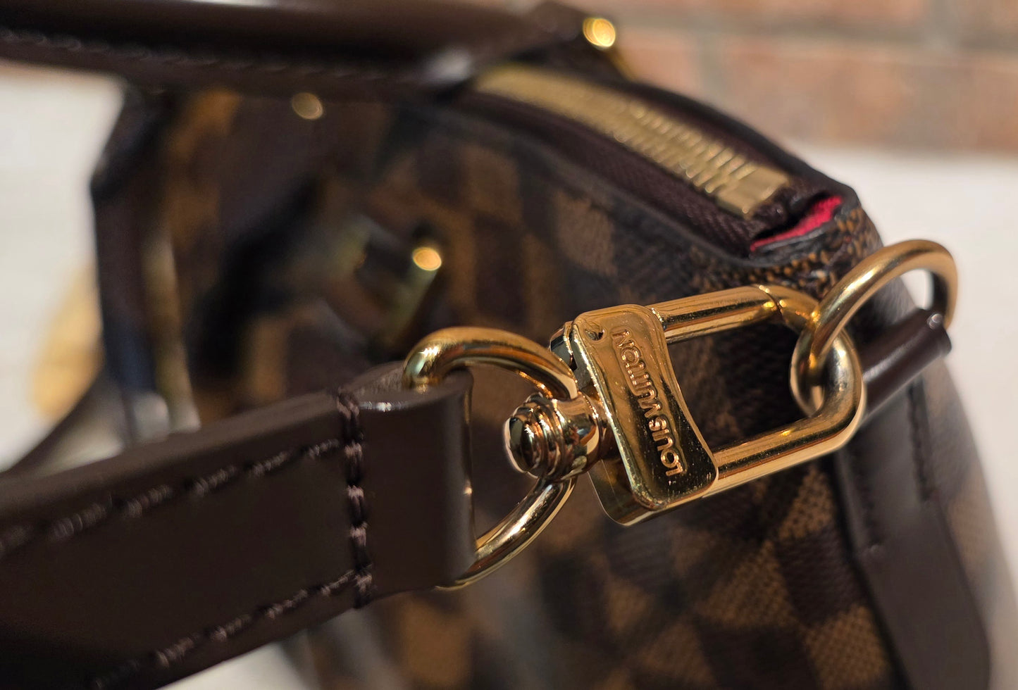Authentic Louis Vuitton Siena PM Damier Ebene