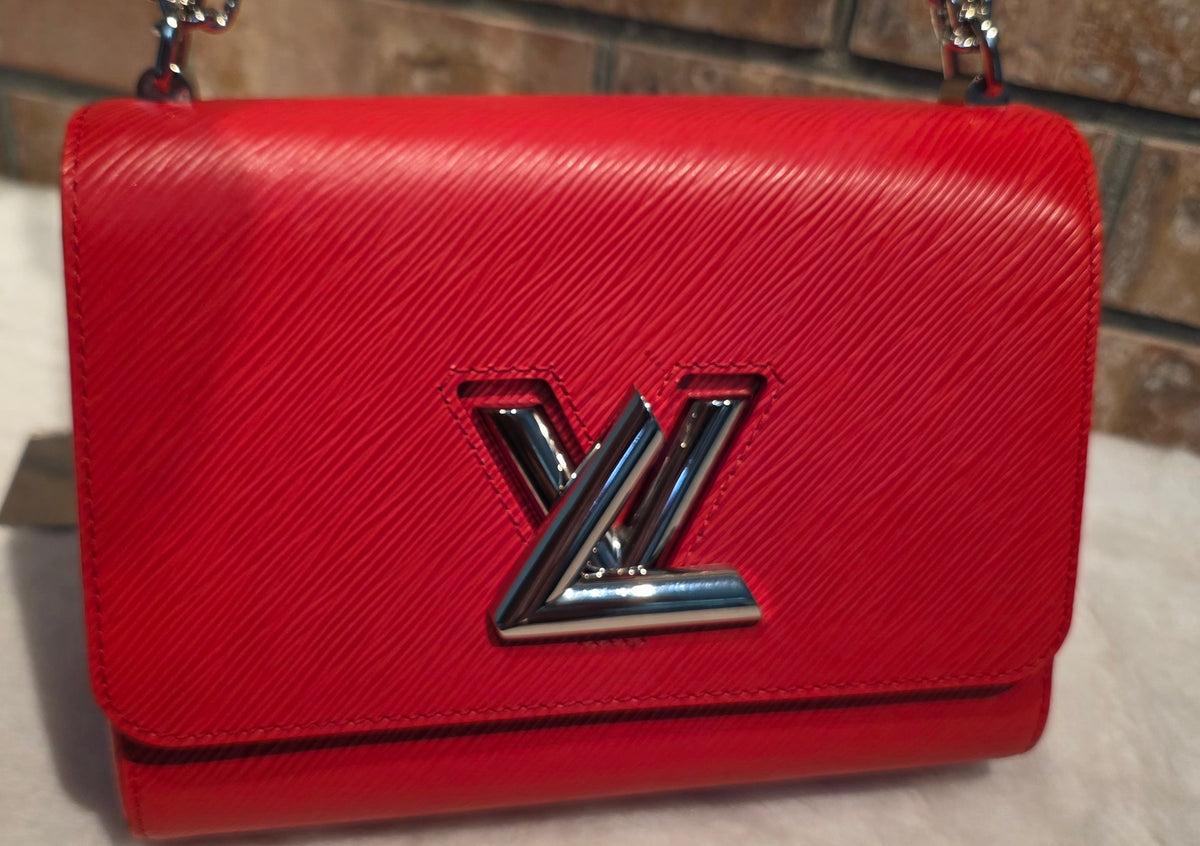 Authentic Louis Vuitton Twist MM Epi Leather in Red