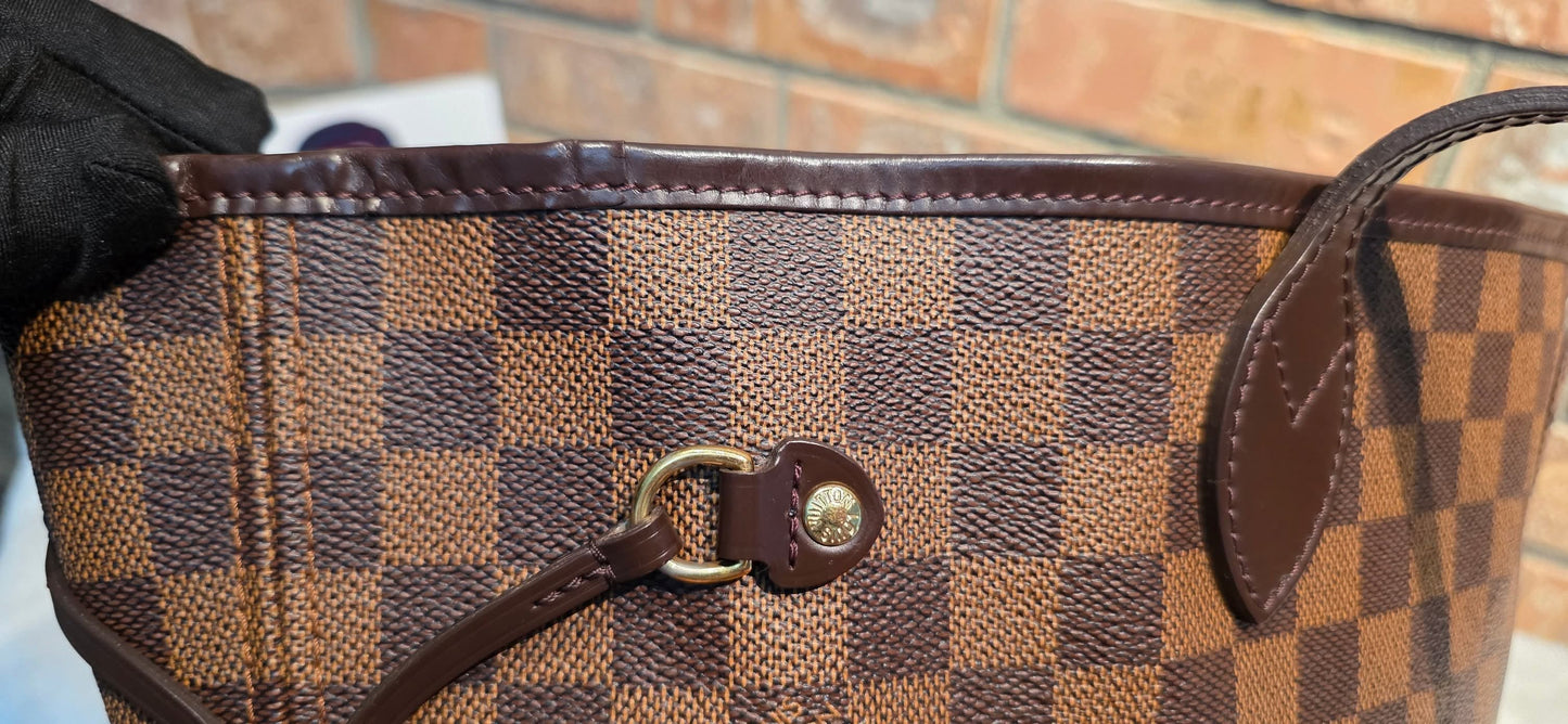 Authentic Louis Vuitton Neverfull MM Damier Ebene