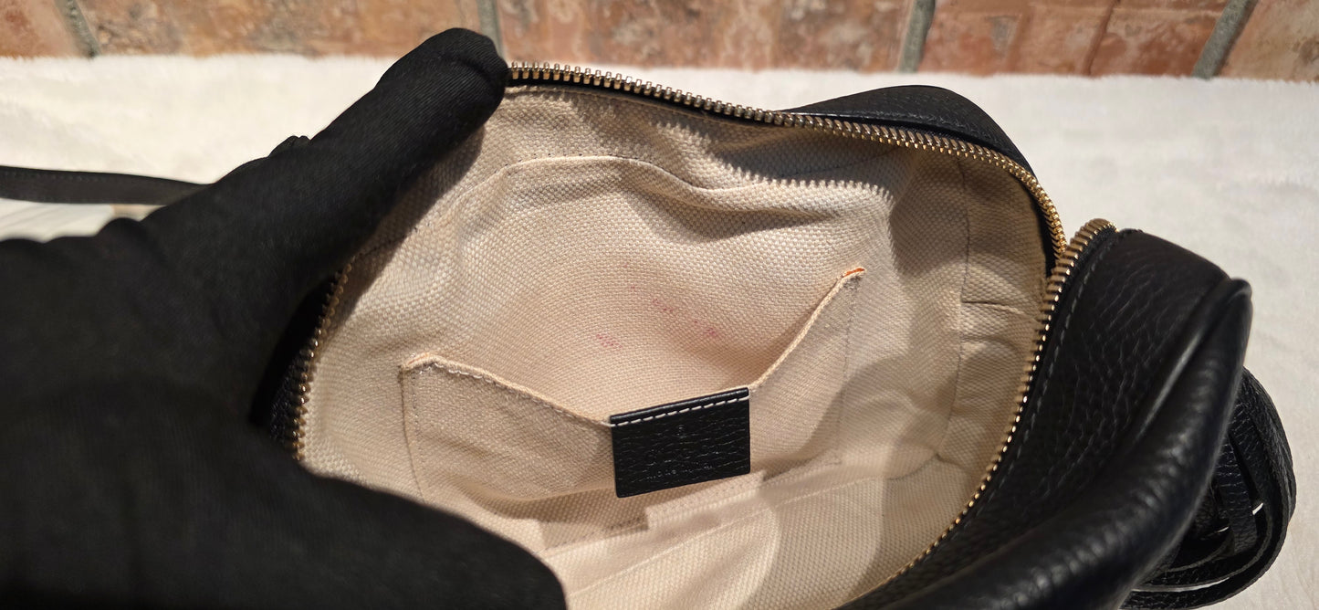 Authentic Gucci Disco Soho Crossbody Black
