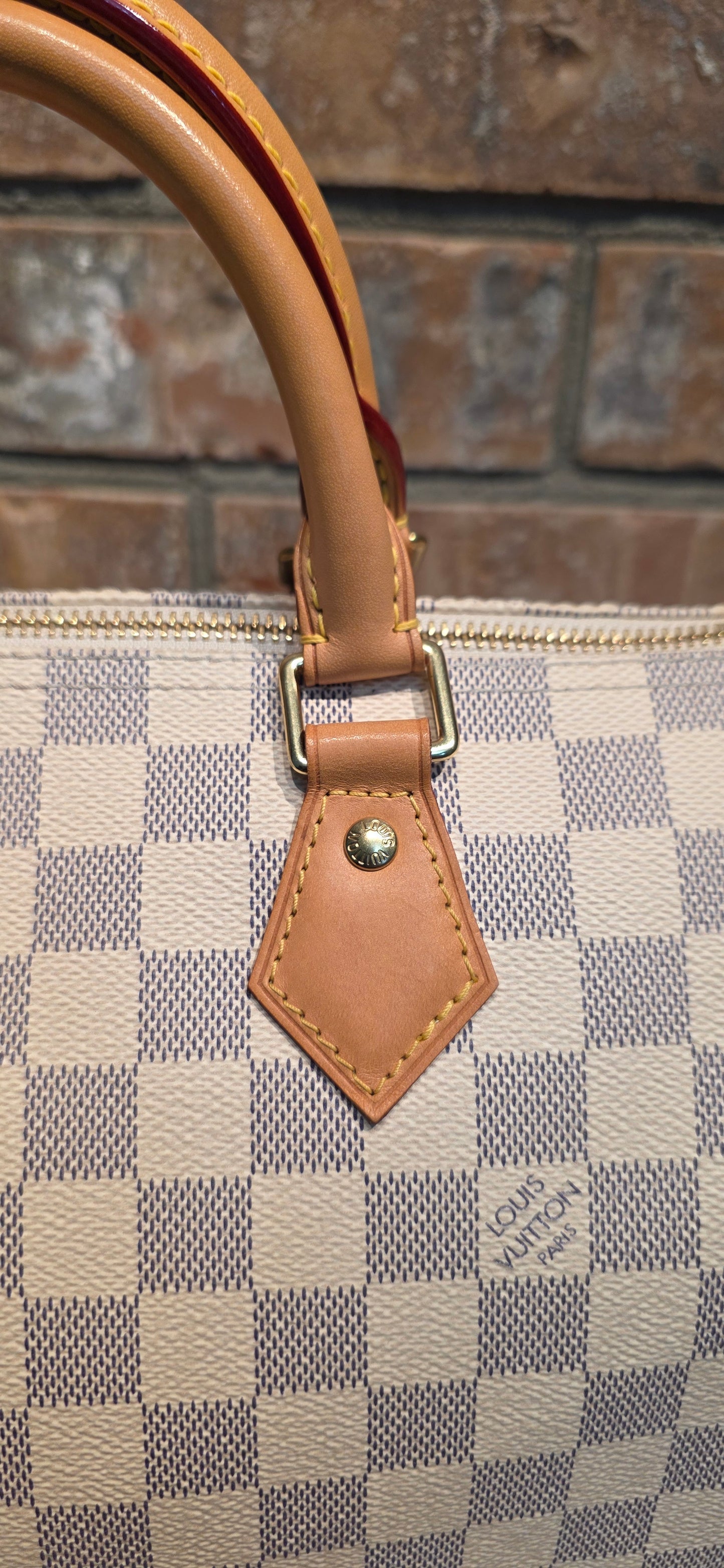Authentic Louis Vuitton Speedy 30 Damier Azur
