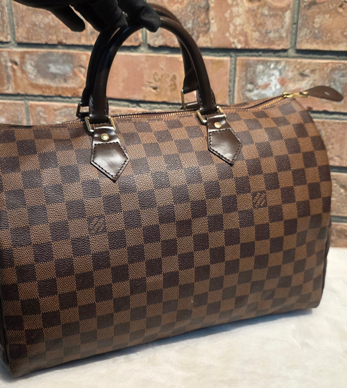 Authentic Louis Vuitton Speedy 35 Damier Ebene