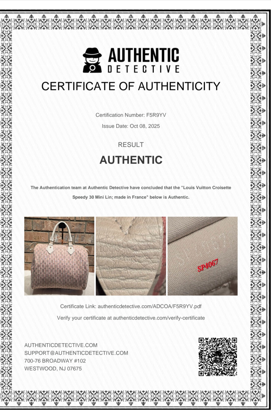 Authentic Louis Vuitton Speedy 30 Mini Lin Croisette