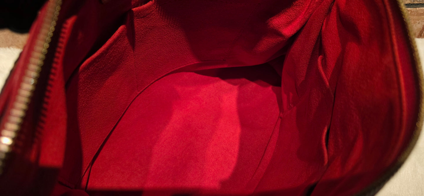 Authentic Louis Vuitton Pallas MM Red