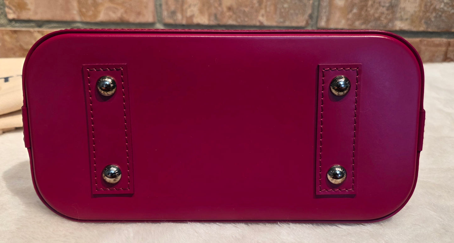 Authentic Louis Vuitton Alma BB Epi Leather in Fuchsia