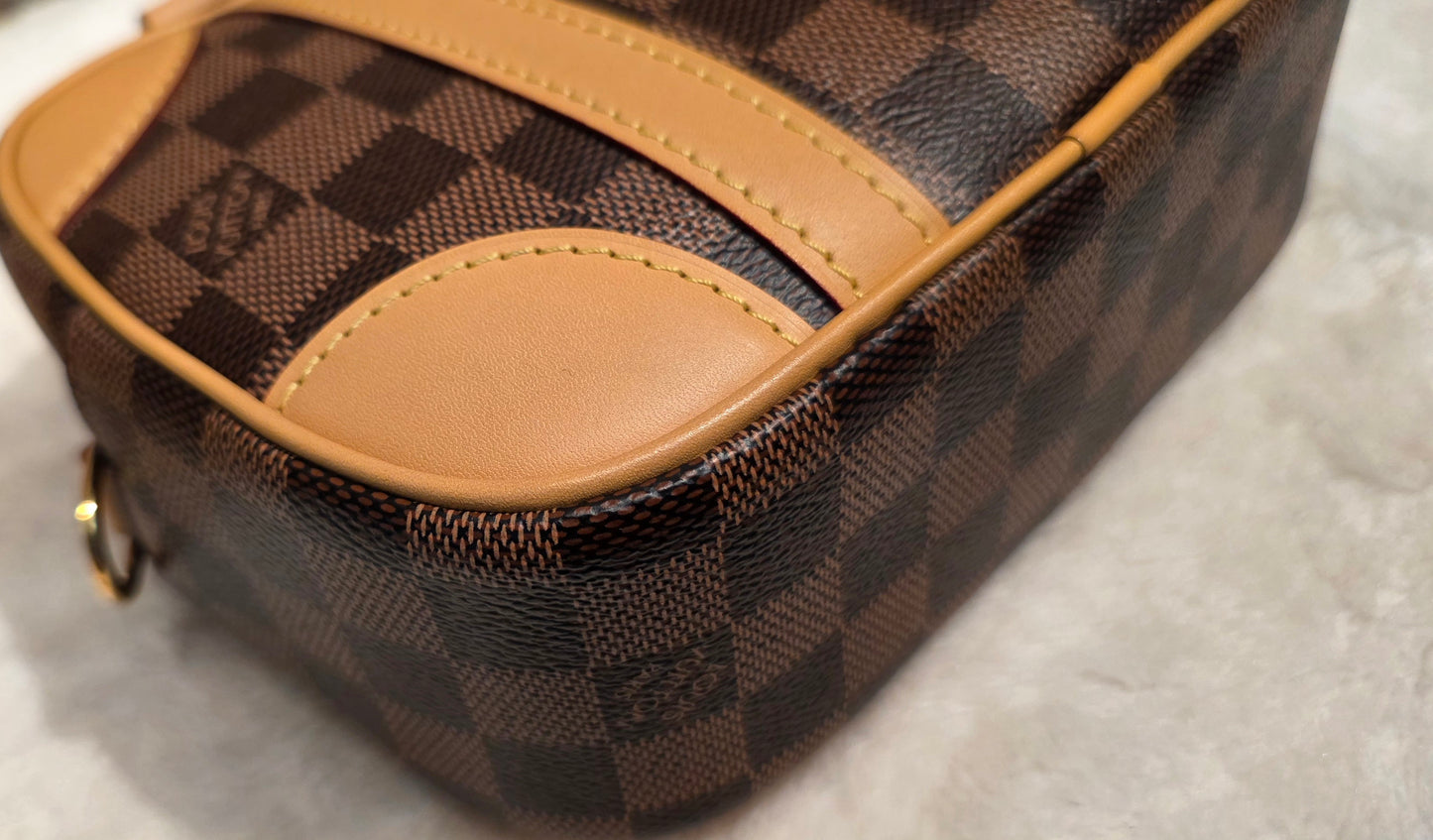 Authentic Louis Vuitton Valisette Souple BB Damier Ebene