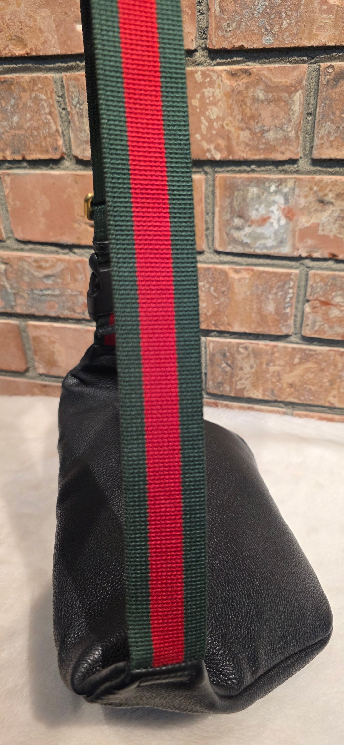 Authentic Gucci Logo Print Belt Bag - Large