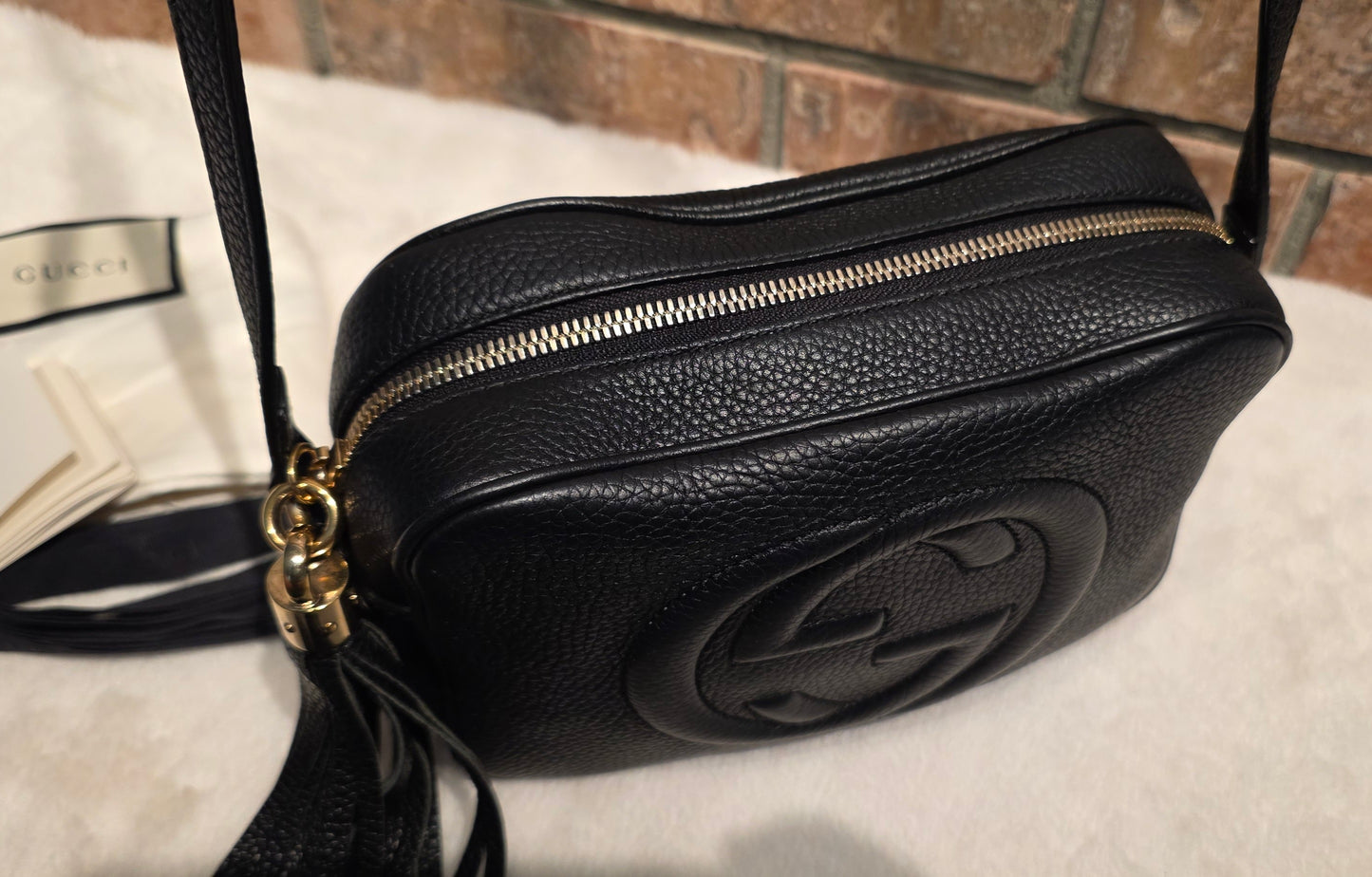 Authentic Gucci Disco Soho Crossbody Black