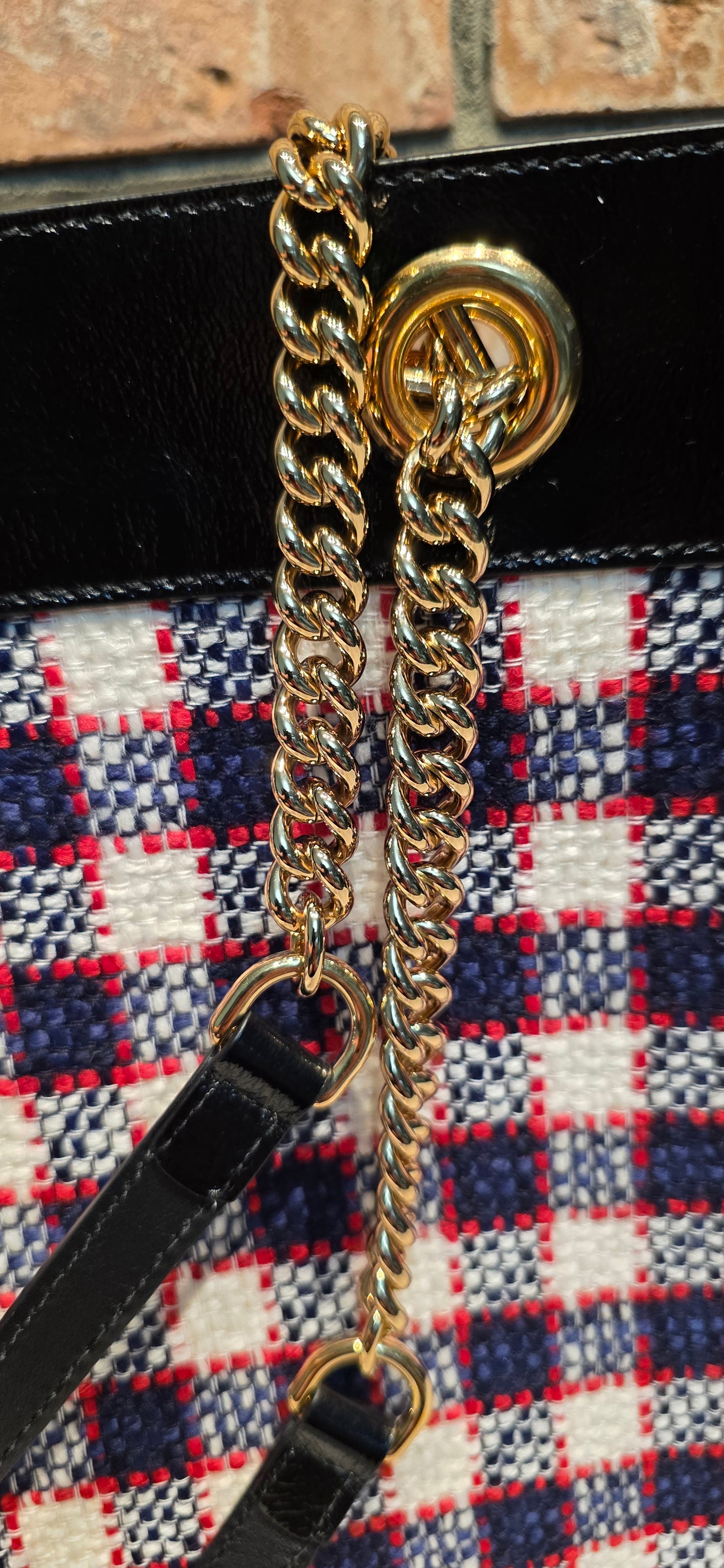 Authentic Gucci Rajah Large Tweed Tote