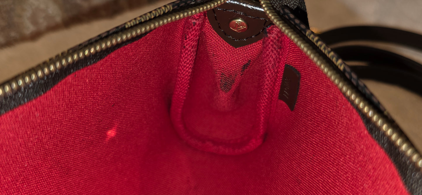 Authentic Louis Vuitton Eva Damier Ebene Crossbody