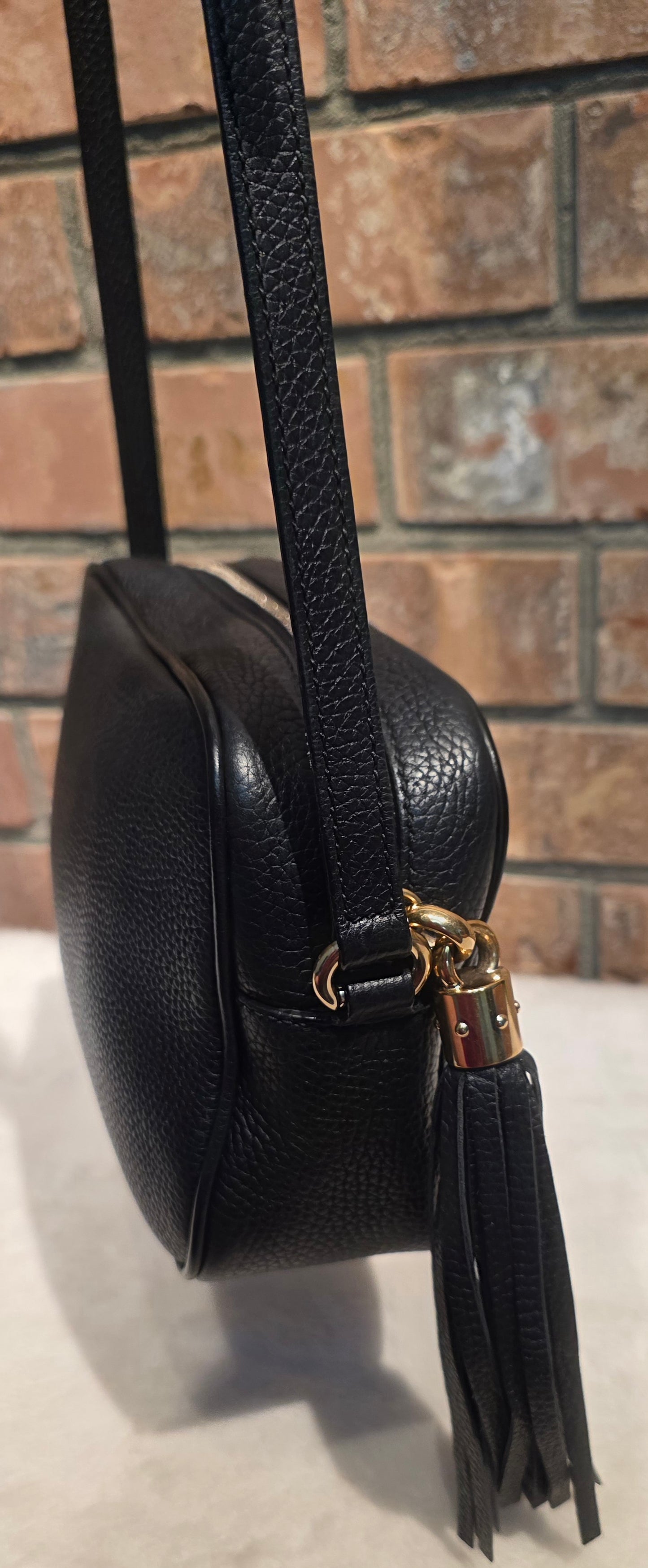Authentic Gucci Soho Disco Crossbody Black