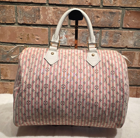 Authentic Louis Vuitton Speedy 30 Mini Lin Croisette