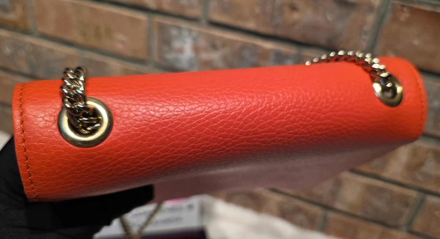 Authentic Gucci GG Interlocking Crossbody in Orange