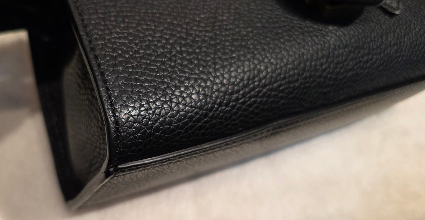 Authentic GG Marmont Top Handle Mini Black