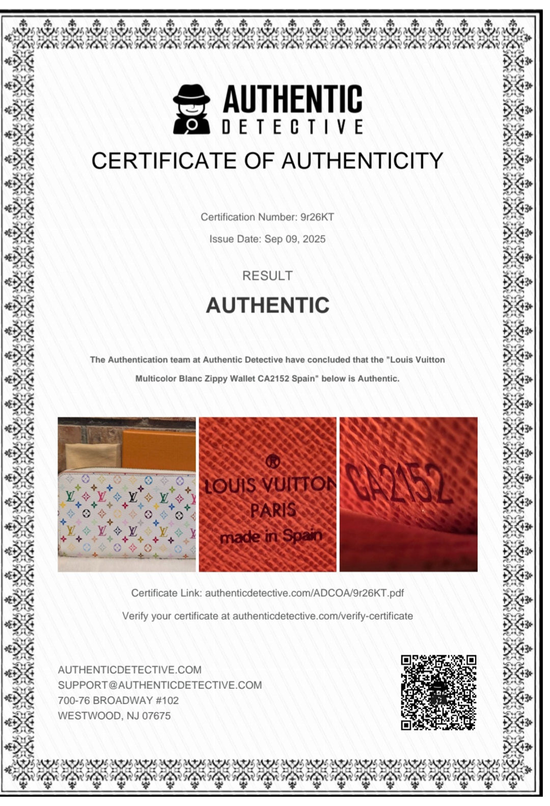 Authentic Louis Vuitton x Murakami Multicolor Zippy Wallet