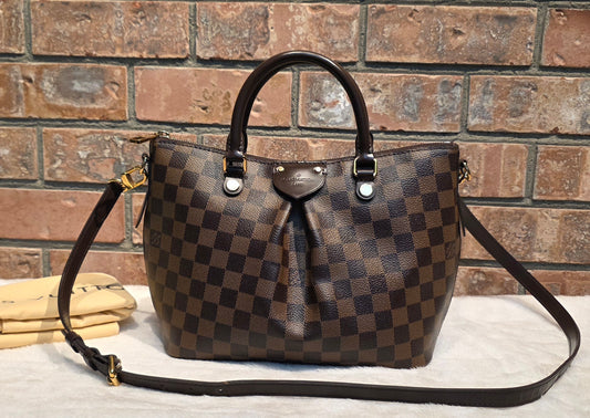 Authentic Louis Vuitton Siena PM Damier Ebene